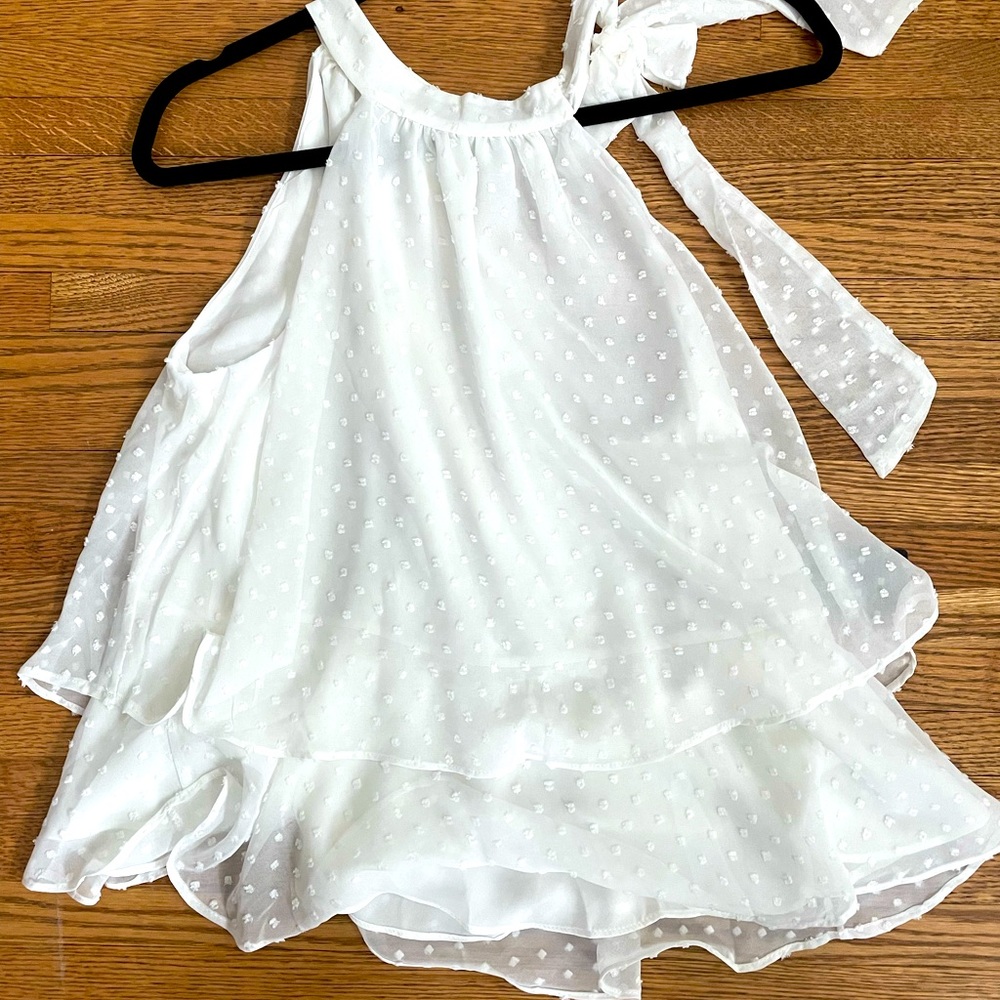 White tie- neck halter top from Express.
